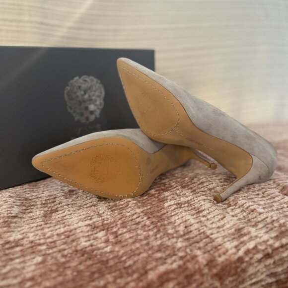 Vince Camuto Ankia Suede Pump- Fog (soft gray) - Picture 3 of 4